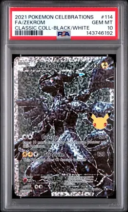 SEQUENTIAL PSA 10 RESHIRAM 113 ZEKROM 114 CELEBRATIONS COLLECTION POKEMON - Image 4