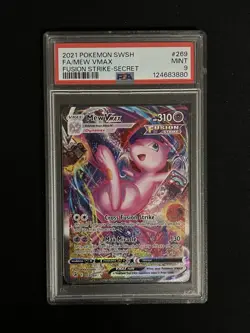 Pokemon Mew VMAX Alternate Art Secret Rare Holo Fusion Strike 269/264 PSA 9 2021 - Image 1
