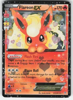 Flareon EX RC6/RC32 Holo Rare EX Generations Pokemon LP - Image 1