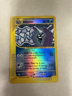 Pokemon Cloyster Holo Rare Reverse Holo Expedition 008/165 Stage 1 HP 80 - Image 1