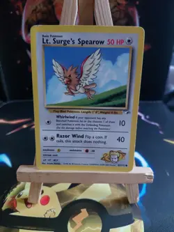 Pokemon TCG Lt. Surge's Spearow Gym Heroes 83/132 Regular LP - Image 1