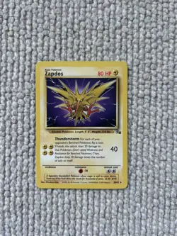 Zapdos 30/62 Non Holo Fossil Set Rare Pokemon WOTC NM - Image 2