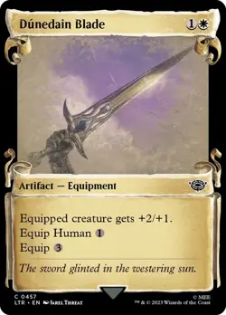 Dunedain Blade 457 LTR Foil MEE Equipment White Common Threat Human 2023 MTG EN - Image 1
