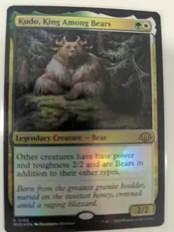 Kudo, King Among Bears - MTG Retro Foil Modern Horizons 3 RARE - Image 1