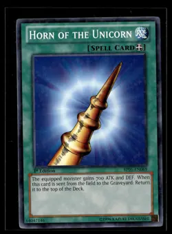 Yu-Gi-Oh #BP01-EN069 Horn of the Unicorn (Starfoil) - Image 1