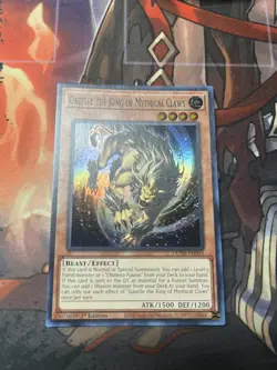 Yugioh Gazelle the King of Mythical Claws #DUNE-EN003 1st Edition Super Rare - Image 1