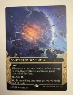 Contested War Zone (Borderless) 8 (R) MTG Edge of Eternities Stellar Sights EOS - Image 1