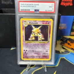 Alakazam 1/102 Base Set Holo English PSA 9 Graded Pokemon card - Image 1