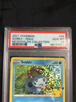 Pokemon Cards: McDonalds Collection Holo: Sobble 24/25: PSA 10 - Image 3