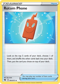 Rotom Phone 64/73 Uncommon | Champion's Path | Pokemon Card - Image 1