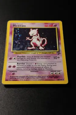 Pokemon Card - Mewtwo Base Set 2 10/130 Holo Rare Unlimited Ungraded - Image 2