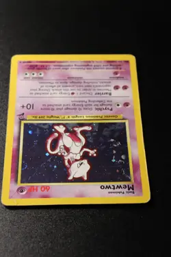 Pokemon Card - Mewtwo Base Set 2 10/130 Holo Rare Unlimited Ungraded - Image 3