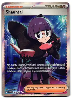 Shauntal 243/182 - Paradox Rift Ultra Rare Pokemon TCG - NM Card - Image 1