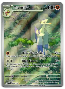 Mienshao 200/182 - Paradox Rift Illustration Rare Pokemon TCG - M/LP Card - Image 1