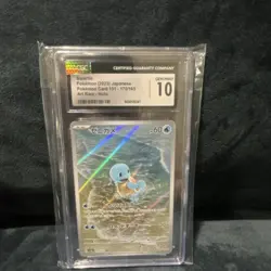 Pokemon Squirtle Card 151 Art Rare Holo CGC 10 170/165 Japanese 2023 - Image 2