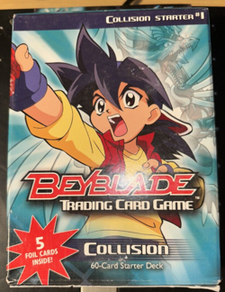 2003 Beyblade Trading Card Game Collision Starter Deck 1 and 2 with 4 boosters - Image 3
