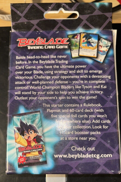 2003 Beyblade Trading Card Game Collision Starter Deck 1 and 2 with 4 boosters - Image 4