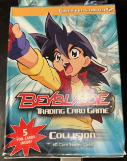 2003 Beyblade Trading Card Game Collision Starter Deck 1 and 2 with 4 boosters - Image 5