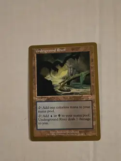MTG Underground River World Championship Gold Border NM - Image 1