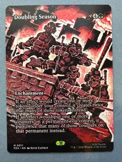 Doubling Season (Borderless) NM - Teenage Mutant Ninja Turtles MTG TMNT PZA 11 - Image 1