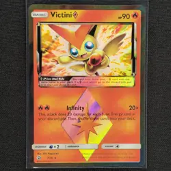 Victini - 7/70 - Prism Rare - Dragon Majesty - Pokemon Card - LP - Image 1