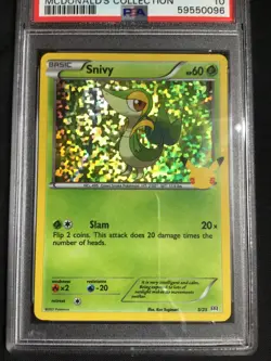 Pokemon Cards: McDonalds Collection Holo: Snivy 5/25: PSA 10 - Image 2