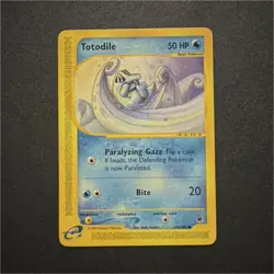 Pokemon Totodile Common Expedition Base Set 135/165 50 HP Regular 2002 - Image 1