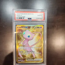 2023 POKEMON MEW EN-151 HYPER RARE #205 MEW EX PSA 10 - Image 1