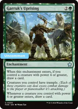 MTG Garruk's Uprising Foundations Uncommon Enchantment NM - Image 1