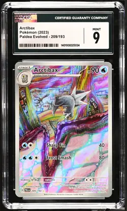 Pokemon 2023 Arctibax 209/193 Sv02: Paldea Evolved Holo CGC 9 - Image 1