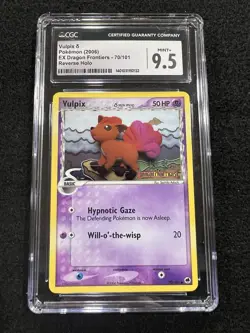 Pokemon Vulpix Reverse Stamped 70/101 from Dragon Frontiers in a CGC 9.5!! - Image 1