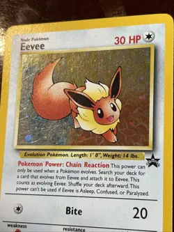 Pokemon Black Star Promo Eevee 11 Holo MP Swirl - Image 4