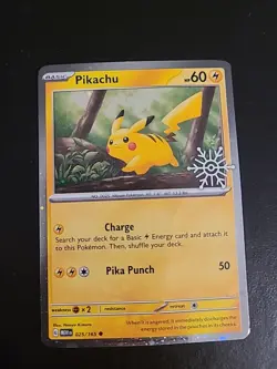 Pikachu 025/165 -Pokemon TCG Holiday Calendar 2025 Holo Stamped Promo NM - Image 1