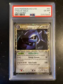 2010 Pokemon Unleashed Steelix EX 87/95 PSA 6 - Image 1
