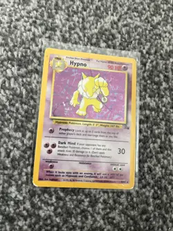Pokemon Hypno Fossil TCG Holo Unlimited Rare Card 8/62 1999 WOTC - Image 1