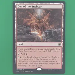 MTG - Den of the Bugbear AFR 254/281 Rare - Regular Near Mint - Image 1