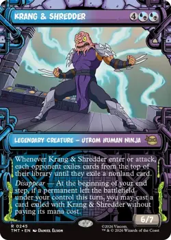 Krang & Shredder - Showcase Light Play, English Magic the Gathering MTG Teenage - Image 1