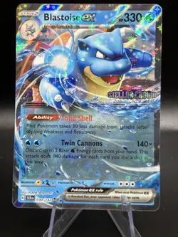Blastoise EX - 030/142 Stellar Crown Stamped Promo MINT - Pokemon Card - Image 1