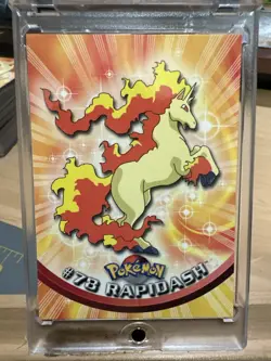 2000 Toppa Pokemon TV Animation Series 2 - Rapidash #78 Blue Topps Logo - Image 1