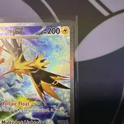 Pokemon TCG Zapdos 202/165 Scarlet Violet 151 ENGLISH Special Illustration Rare - Image 3