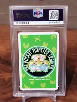 1996 Pokemon Wigglytuff Green Back Poker Playing Card Six of Clubs - PSA 10 - Image 2