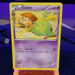 Pokemon Gulpin Basic Regular Common 60 HP RC12-32 radiant collection English - Image 1