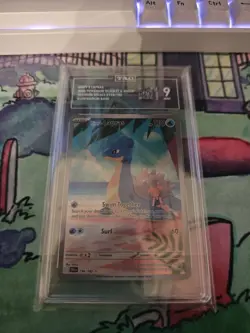 POKEMON MISTY’S LAPRAS IR 194/182 SV. DESTINED RIVALS TAG GRADE 9 - Image 1