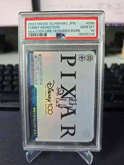 PSA 10 - Funny Monsters Disney 100 Dpx/S104 One Hundred Rare - Weiss Schwarz - Image 2