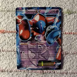 Pokemon Deoxys-EX Holo Promo Card BW82 Basic Psychic 170 HP TCG - Image 1