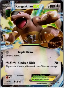 Kangaskhan EX 78/106 XY - Flashfire - Pokemon Card - LP - Image 1
