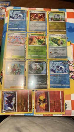 Pokemon Card Lot - ERROR Miscut 21 Card Lot - Reverse Holos & Rares - Image 1