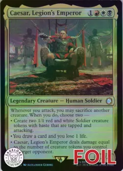 Caesar, Legion's Emperor - Foil - Universes Beyond: Fallout - 1 NM - Image 1