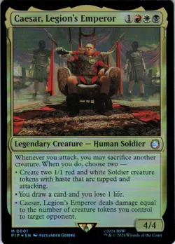 Caesar, Legion's Emperor - Foil - Universes Beyond: Fallout - 1 NM - Image 2