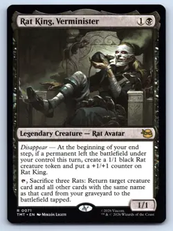 MTG Rat King Verminister Normal R Teenage Mutant Ninja Turtles TMT 71 NM Magic - Image 1